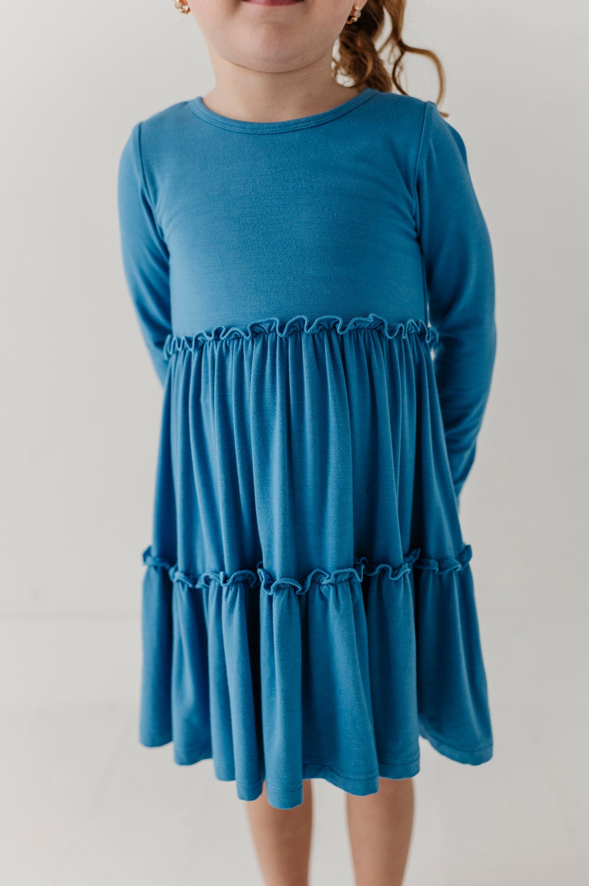 BABYSPROUTS - TG - LONG SLEEVE DOUBLE TIERED - STONEWASH