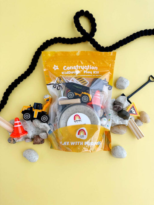 EARTH GROWN KIDDOUGHS - T&B - CONSTRUCTION KIDDOUGH PLAY KIT
