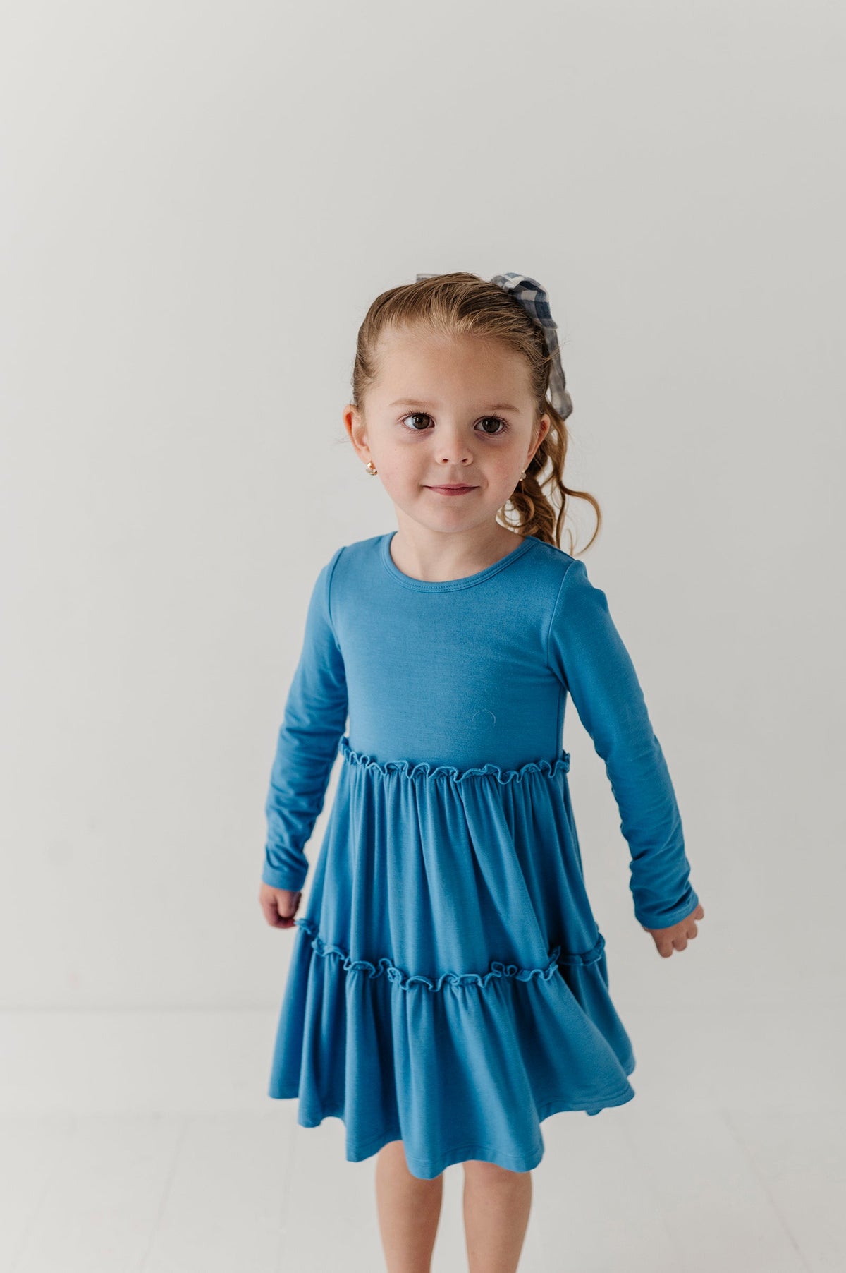 BABYSPROUTS - TG - LONG SLEEVE DOUBLE TIERED - STONEWASH