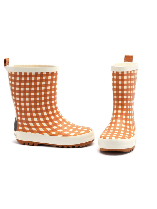 GRECH & CO. - SHOES - CLASSIC RAIN BOOTS - SIENNA GINGHAM