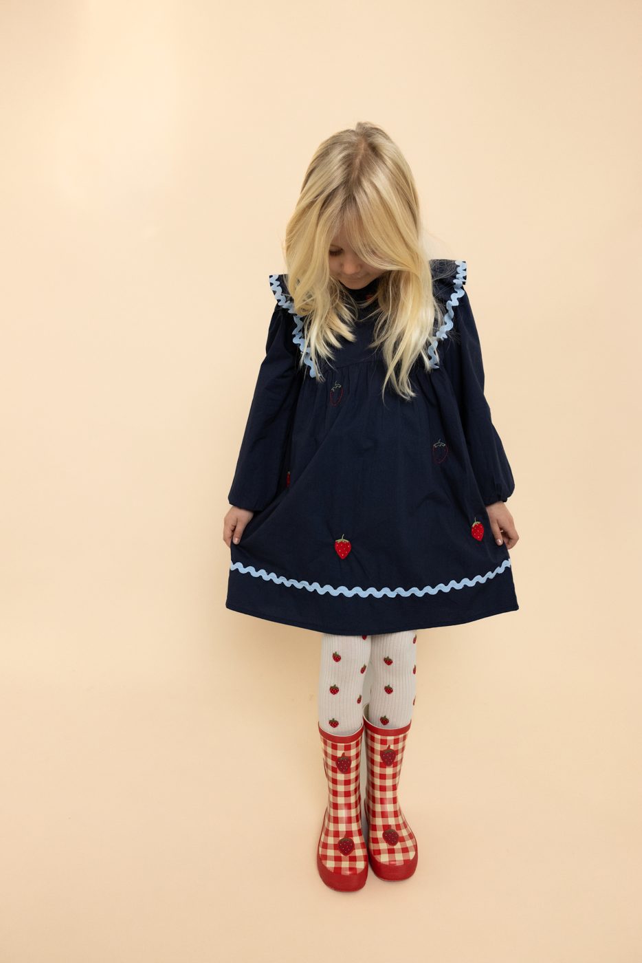 FLOSS - TG - HANNAH DRESS - NEW NAVY
