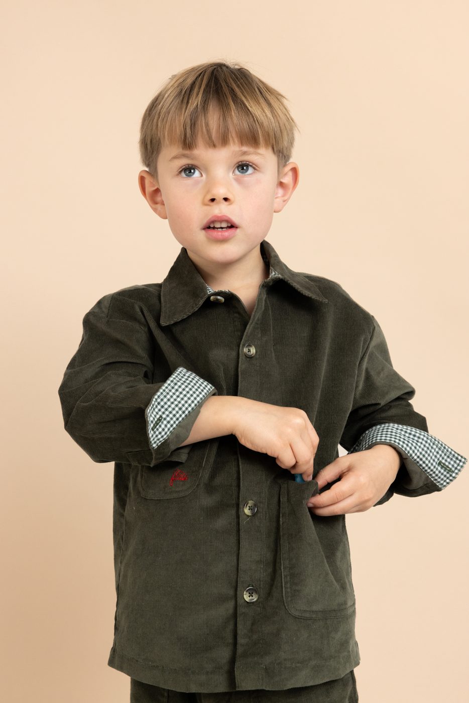 FLOSS - BBY - BILLIE OVERSHIRT - GREEN OAK