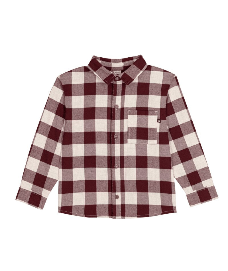 Petit Bateau A0GFW BURGUNDY CREAM