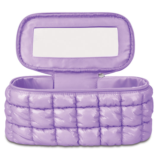 ISCREAM - ACC - SHINY PUFFER COSMETIC CASE - LAVENDER