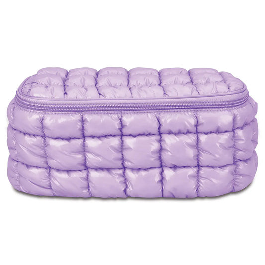 ISCREAM - ACC - SHINY PUFFER COSMETIC CASE - LAVENDER