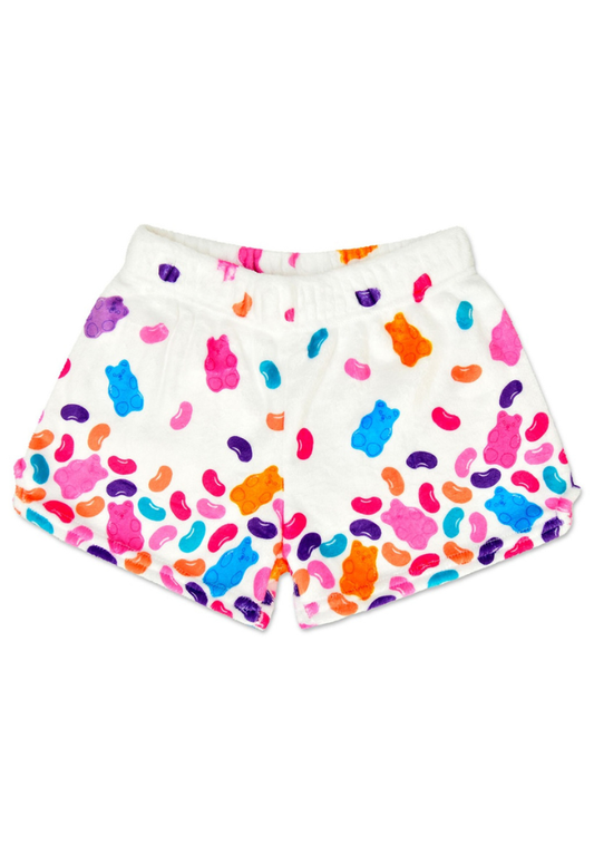 ISCREAM - TG - JELLY BEARS PLUSH SHORTS - WHITE
