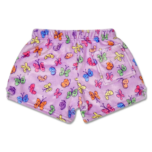 ISCREAM - BG - BRIGHT BUTTERFLIES PLUSH SHORTS - BLUE