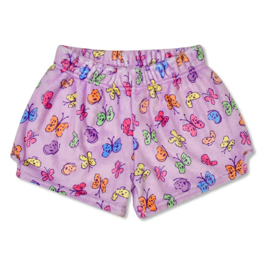 ISCREAM - BG - BRIGHT BUTTERFLIES PLUSH SHORTS - BLUE