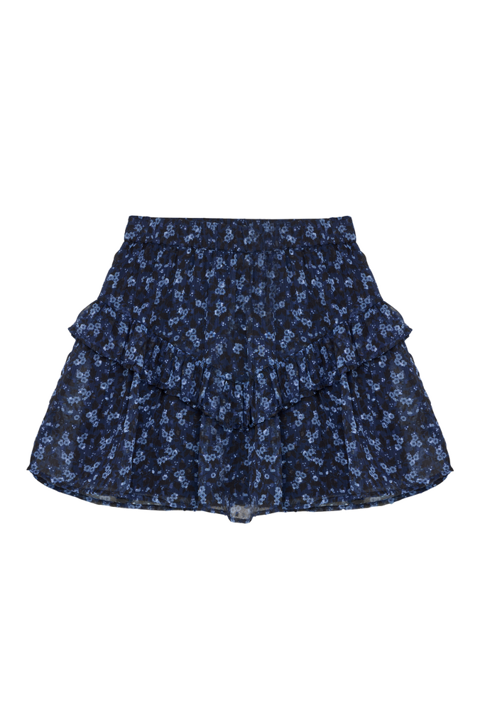 Robo - Bel Air Blue Floral Dobby Skirt
