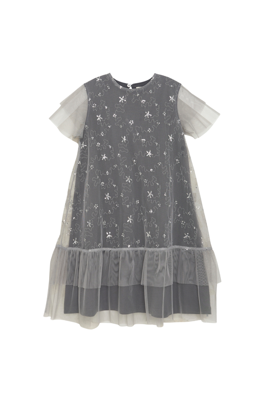 Robo - Blue Sequin Mesh Dress