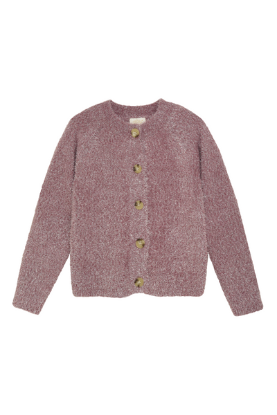 Robo - Crushed Berry Glitter Knit Cardigan