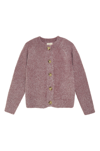 Robo - Crushed Berry Glitter Knit Cardigan
