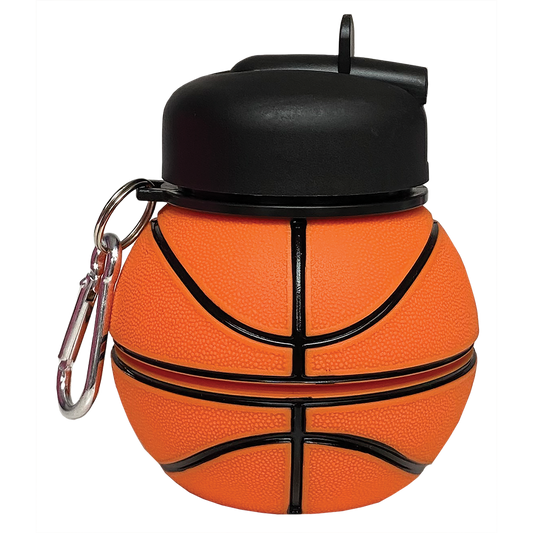 ISCREAM - ACC - BASKETBALL SILICONE COLLAPSIBLE WATER BOTTLE