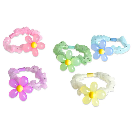 ISCREAM - ACC - FLOWER HAIR TIE SET - 5 PIECES