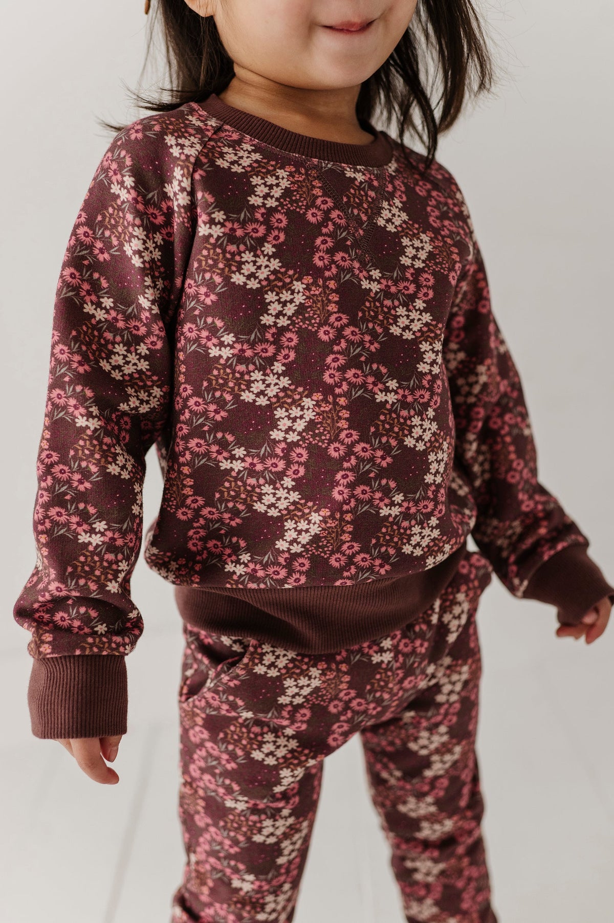 BABYSPROUTS - TG - FLEECE SWEATSHIRT - CLUSTER GARDEN FLORAL