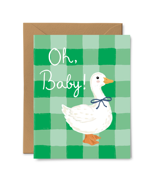 PINK PIGEON STUDIO - T&B - BABY GOOSE CARD