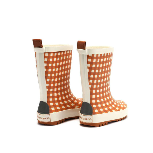 GRECH & CO. - SHOES - CLASSIC RAIN BOOTS - SIENNA GINGHAM