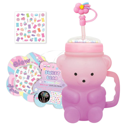 HOT FOCUS - ACC - SWEET BEAR MASON JAR - SUGAR CRUSH