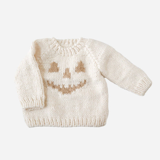 BLUEBERRY HILL - BBY - JACK-O-LANTERN SWEATER - CREAM