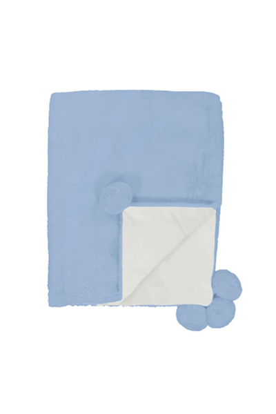 Blue Faux Fur Blanket