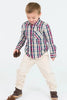 Rowan Plaid Navy Plaid Button Down Shirt