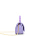 Pearl Handle Message Charm Handbag: Pink