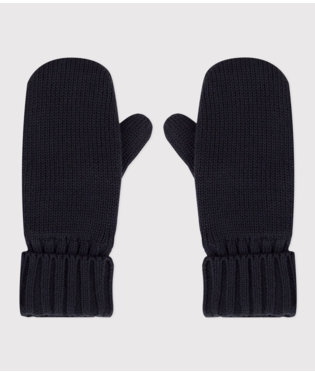 PETIT BATEAU ACC KID KNIT GLOVES NAVY