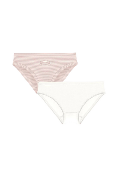 Petit Bateau - 2 Pack Stripe and Solid Underwear