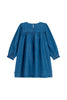 Petit Bateau - L/S Denim Dress w/Flower Detail