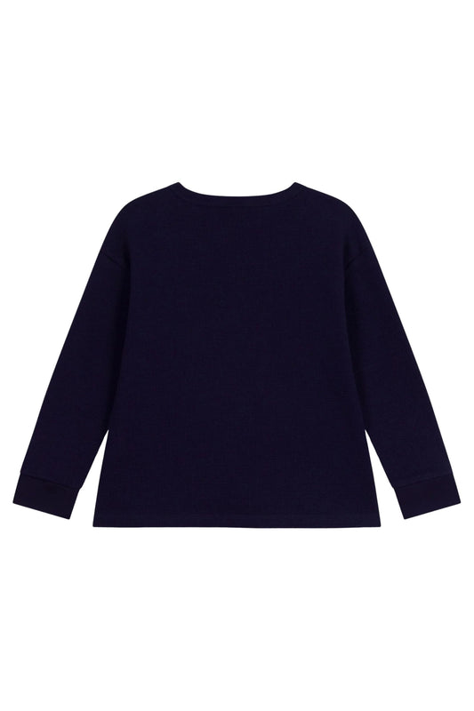 Petit Bateau - TB - Boy L/S Logo Tee Navy