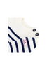 Petit Bateau - White Navy Baby Boy Stripe Sweater