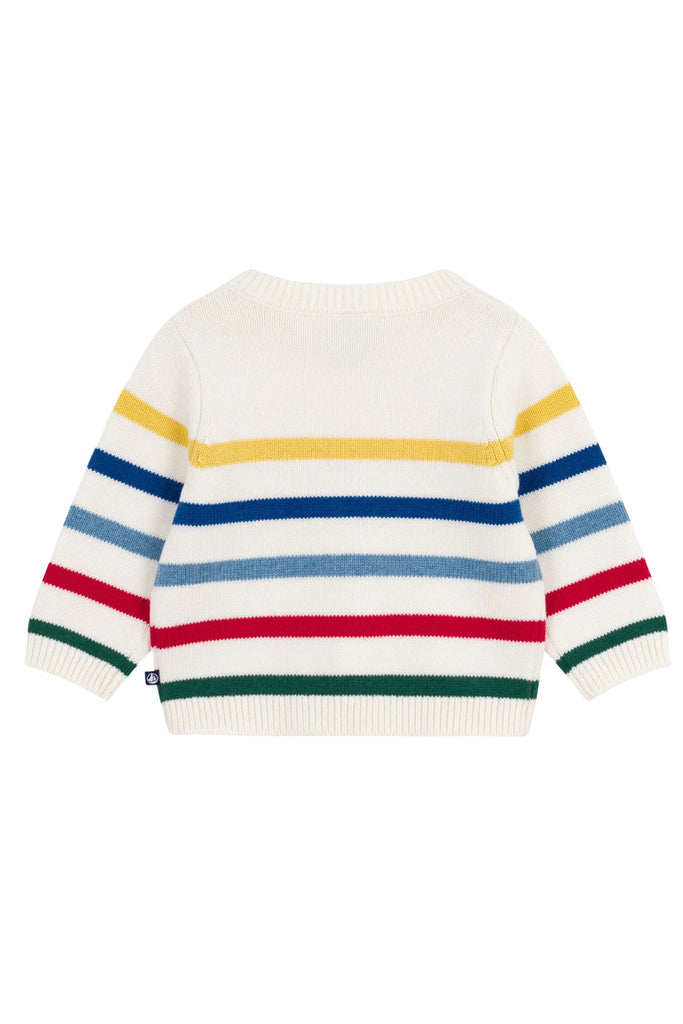 Petit Bateau - Baby Boy Multi Strip Sweater