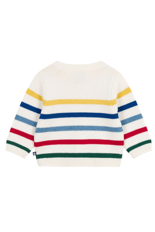Petit Bateau - Baby Boy Multi Strip Sweater