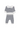 Petit Bateau - White and Navy 2PC Knit Baby Sweater and Pants Set