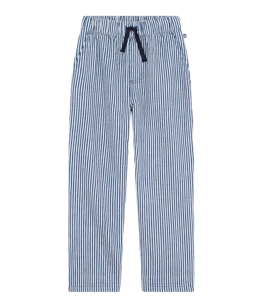 PETIT BATEAU - TB - BOY STRIPE PANTS - BLUE WHITE