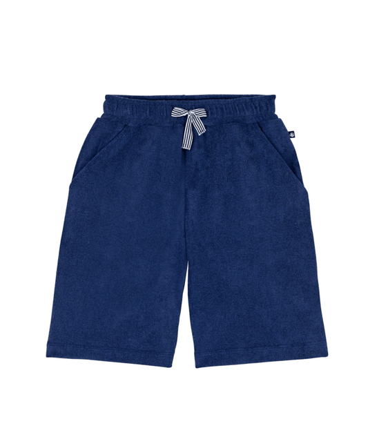 PETIT BATEAU - TB - BOY TERRY SHORTS - BLUE