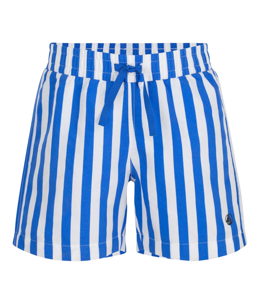 PETIT BATEAU - TB - BOY STRIPE SWIM SHORTS - BLUE WHITE