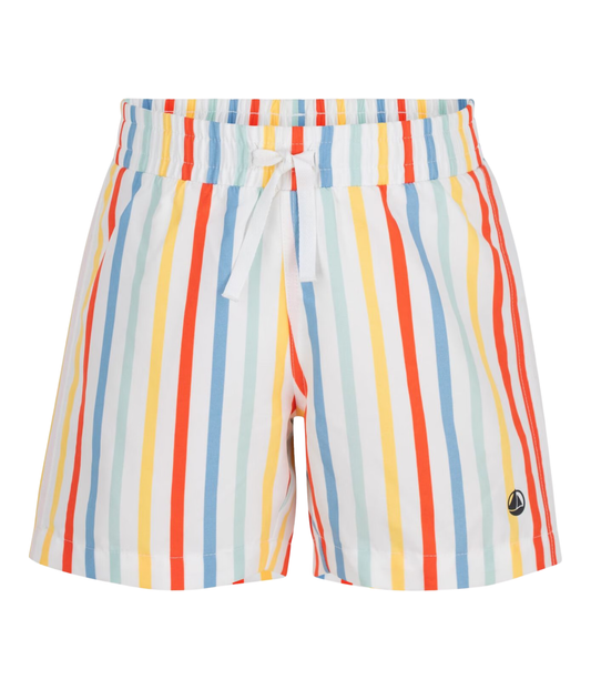 PETIT BATEAU - BB - BOY STRIPE SWIM SHORTS - MULTI