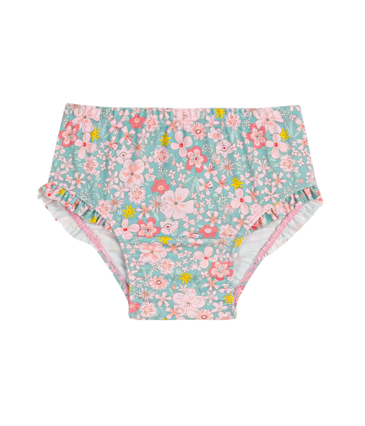 PETIT BATEAU - BBY - BABY GIRL FLORAL SWIM SHORTS - MULTI
