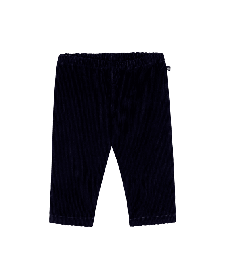 PETIT BATEAU - BBY - BABY BOY CORDUROY PANTS - NAVY