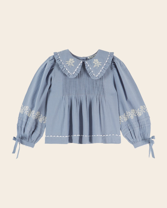 ÉMILE ET IDA - TG - BLOUSE BRODEE - LAC