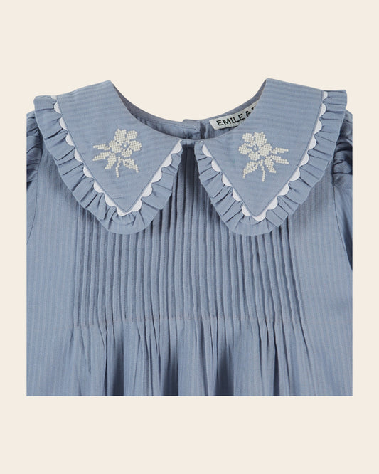 ÉMILE ET IDA - TG - BLOUSE BRODEE - LAC