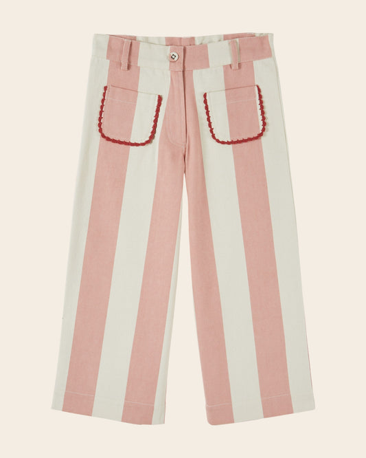 ÉMILE ET IDA - BG - PANTALON CANVAS RAYURE LARGE - RAYURE LARGE