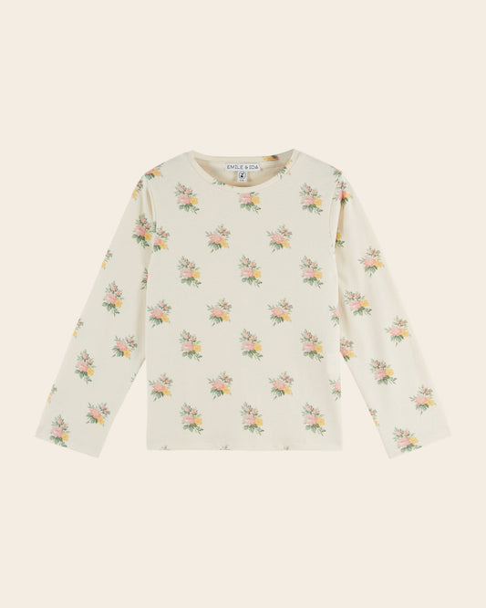 ÉMILE ET IDA - BBY - TEE SHIRT IMPRIME AO FLEURS - FLEURS