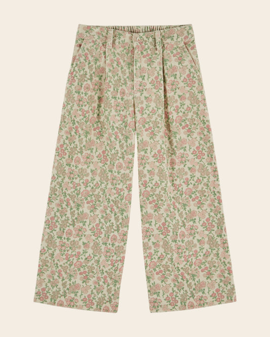 ÉMILE ET IDA - BG - PANTALON LARGE IMPRIME VELOURS - BUCOLIQUE