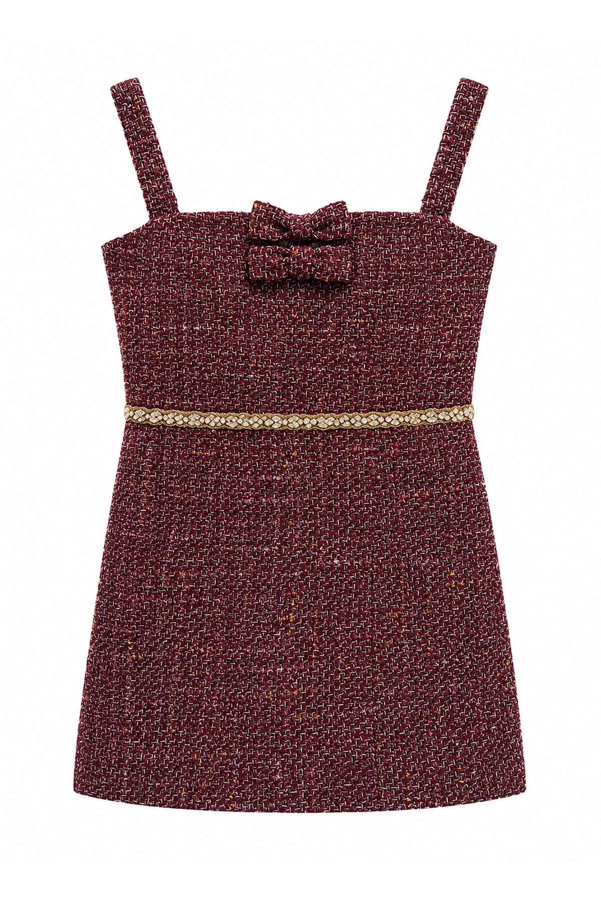 KATIE J NYC AGATHA SLEEVELESS BOUCLE MINI DRESS HOT PINK MULTI BOUCLE