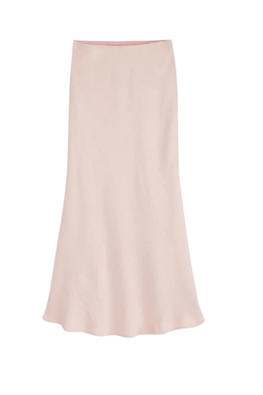 Katie J - BG - Anastasia Satin Maxi Skirt - Baby Pink