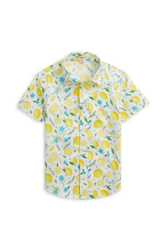 APPAMAN - TB - DAY PARTY SHIRT - LEMON ZEST