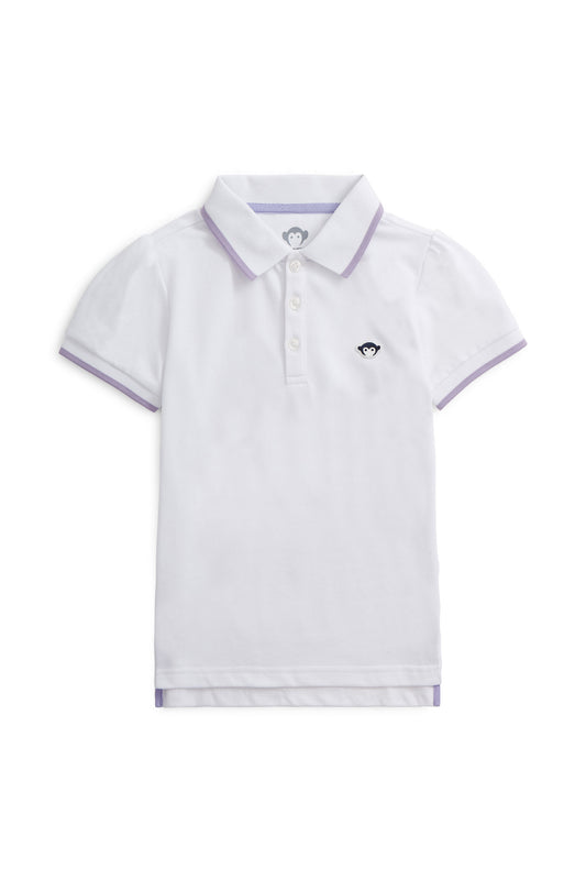 APPAMAN - BG - PUFF SLEEVE POLO - WHITE