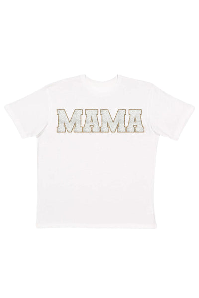 "Mama" Patch Short Sleeve T-Shirt